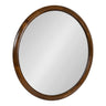 Pao Curved Framed Wood Wall Mirror