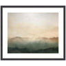 Framed Art Green Mountain Abstract I Horizontal by Amy Lighthall