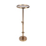 Engles Adjustable Polished Metal Table and Plant Stand