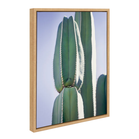 Sylvie Stand Tall Cactus Framed Canvas by Stephanie Klatt