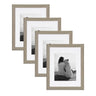 Kieva 11x14 matted to 8x10 Wood Picture Frame, Set of 4