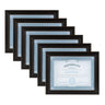 Kieva 8.5x11 Wood Document Frame, Set of 6