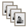 Kieva 11x14 matted to 8x10 Wood Picture Frame, Set of 4