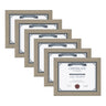 Kieva 8.5x11 Wood Document Frame, Set of 6
