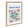 Sylvie Do It For The Plot Guest Check Framed Canvas by Alli Standefer