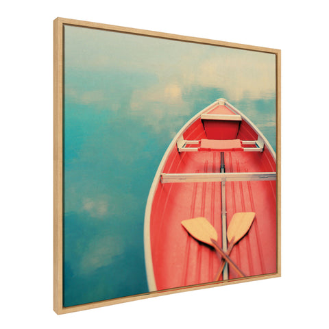 Sylvie Floating on a Cloud Framed Canvas by Alicia Bock
