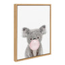 Sylvie Bubble Gum Koala Framed Canvas by Amy Peterson Art Studio
