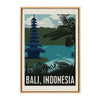 Sylvie Travel Poster Bali Framed Canvas by Chay O.