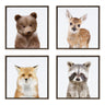 Sylvie Woodland Animal Framed Canvas Art Set by Amy Peterson
