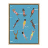 Sylvie Swimmers Framed Canvas by Queenbe Monyei
