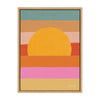 Sylvie Sunset Waves Framed Canvas by Cat Coquillette