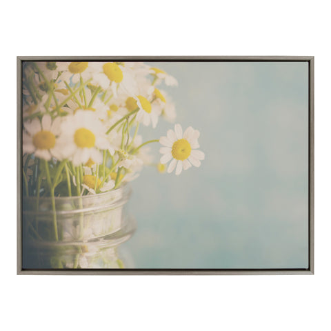 Sylvie Unaffected Air Framed Canvas by Laura Evans
