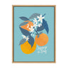 Sylvie 551 Oranges Framed Canvas by Mia Charro