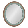Palmer Wood Round Wall Mirror