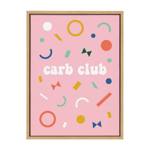 Sylvie Carb Club Framed Canvas by Duchess Plum