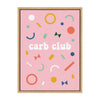 Sylvie Carb Club Framed Canvas by Duchess Plum