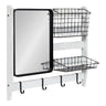 Tanner Wall Organizer with Mirror and Hooks