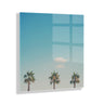 A Trio Of Palm Trees Floating Acrylic Art by Laura Evans