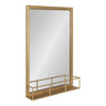 Jackson Metal Frame Mirror with Shelf