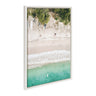 Sylvie Tropical Beach From Above Framed Canvas by Amy Peterson