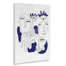 Mystery Blue Floating Acrylic Art by Shatha Al Dafai
