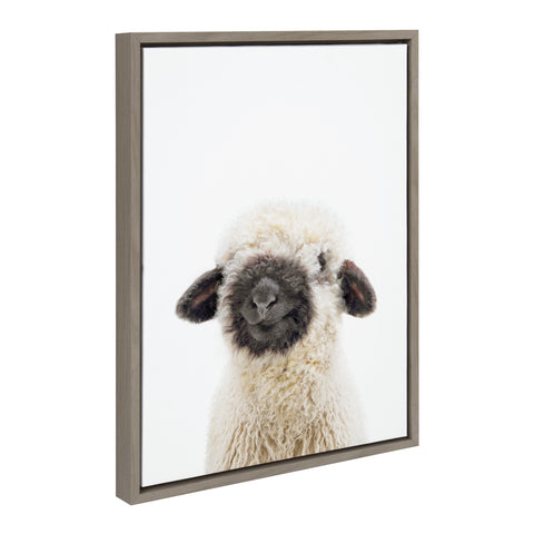 Sylvie Animal Studio Black Nosed Sheep Framed Canvas by Amy Peterson Art Studio