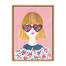 Sylvie Rose Glasses Framed Canvas by Sara Berrenson