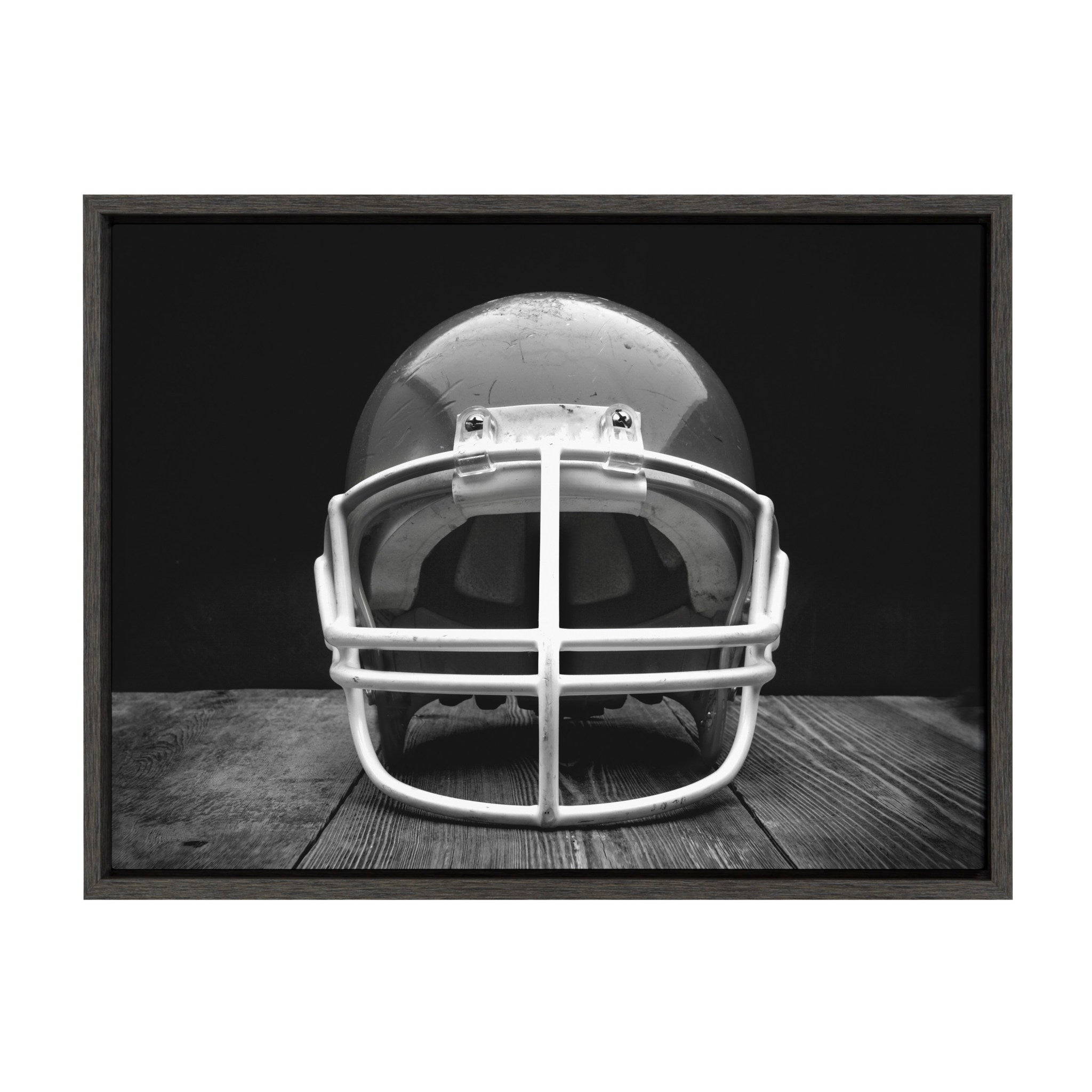 fintage football helmet Sylvie Vintage Football Helmet Framed Canvas By Shawn St. Peter