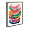 Sylvie Bright Abstract Framed Canvas by Jessi Raulet of Ettavee