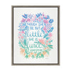 Sylvie Little Fierce Lavender and Mint Framed Canvas by Cat Coquillette
