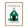 Sylvie Be Kind Whenever Possible Framed Canvas by Stacie Bloomfield of Gingiber