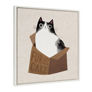 Sylvie Furuit Cake Framed Canvas by Planet Cat