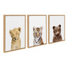 Sylvie Lions And Tigers And Bears Framed Canvas By Amy Peterson