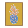 Sylvie Blue Pineapple Framed Canvas by Kasey Free