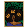 Sylvie Wear Your Crown Framed Canvas by Kendra Dandy of Bouffants and Broken Hearts