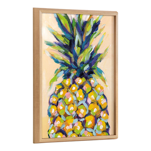 Blake Pineapple Study No 2 Framed Printed Wood by Rachel Christopoulos