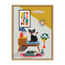 Sylvie Record Player Framed Canvas by Rachel Lee of My Dream Wall