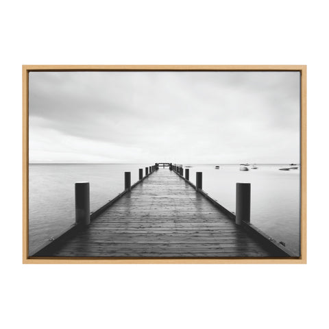 Sylvie Ghost Ships Framed Canvas by Laura Evans