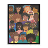 Sylvie Black People United Framed Canvas by Queenbe Monyei