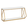 Brost Wood and Metal Wall Shelf