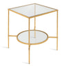 Side Table, Contemporary, Gold