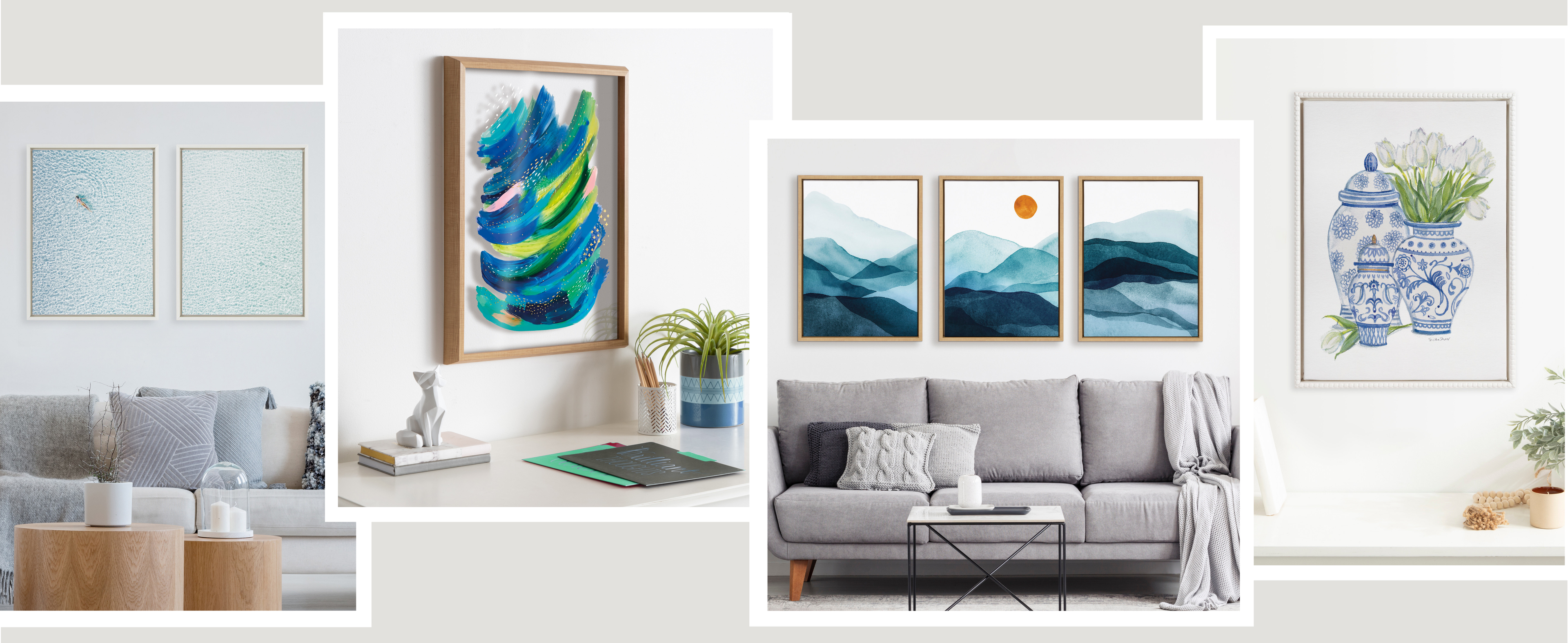 Blue Colored Art