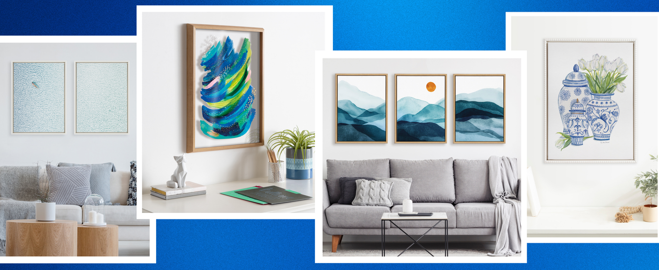 Blue Colored Art