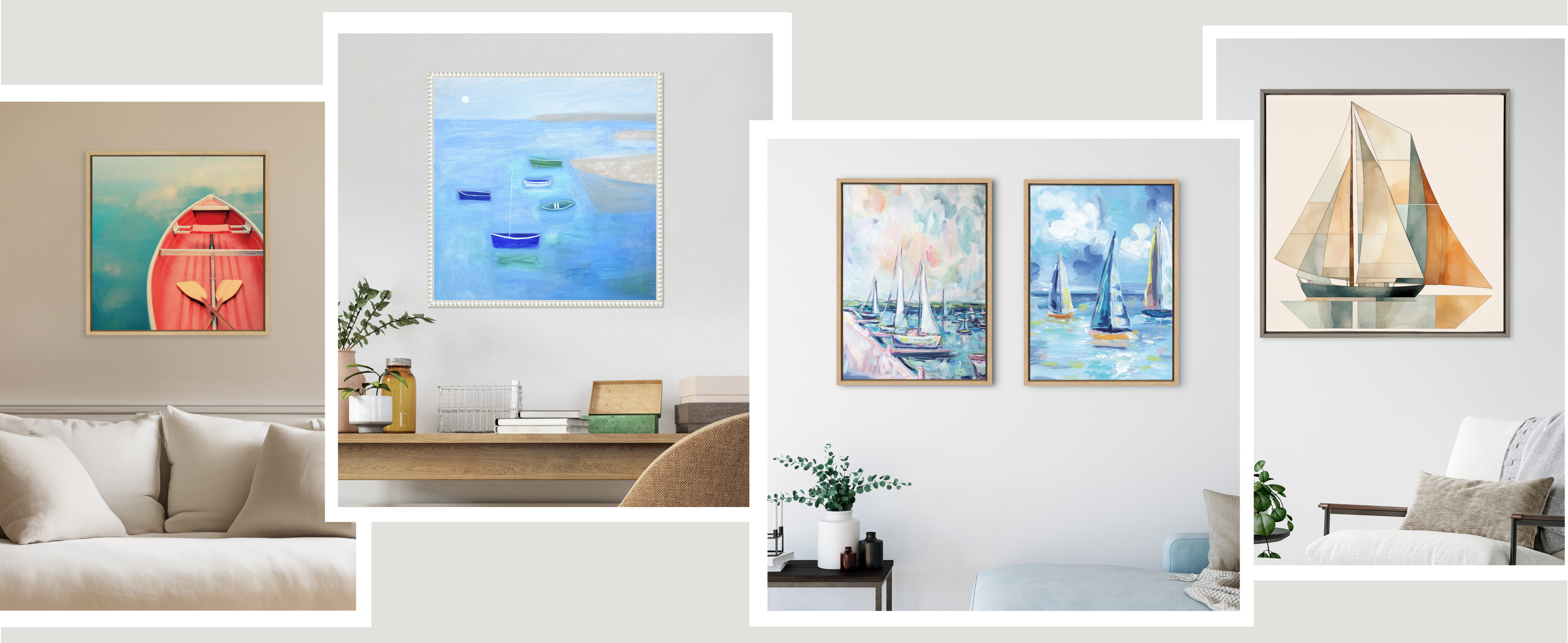 Art Theme Boats
