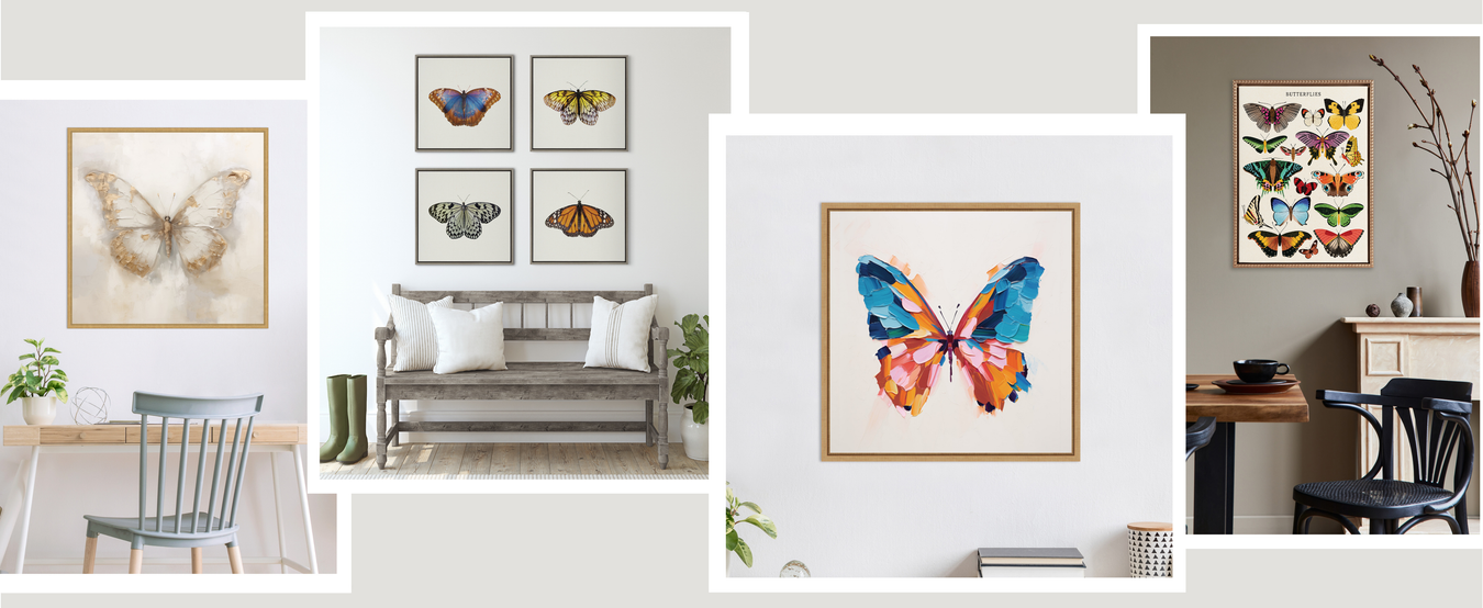 Art theme Butterflies