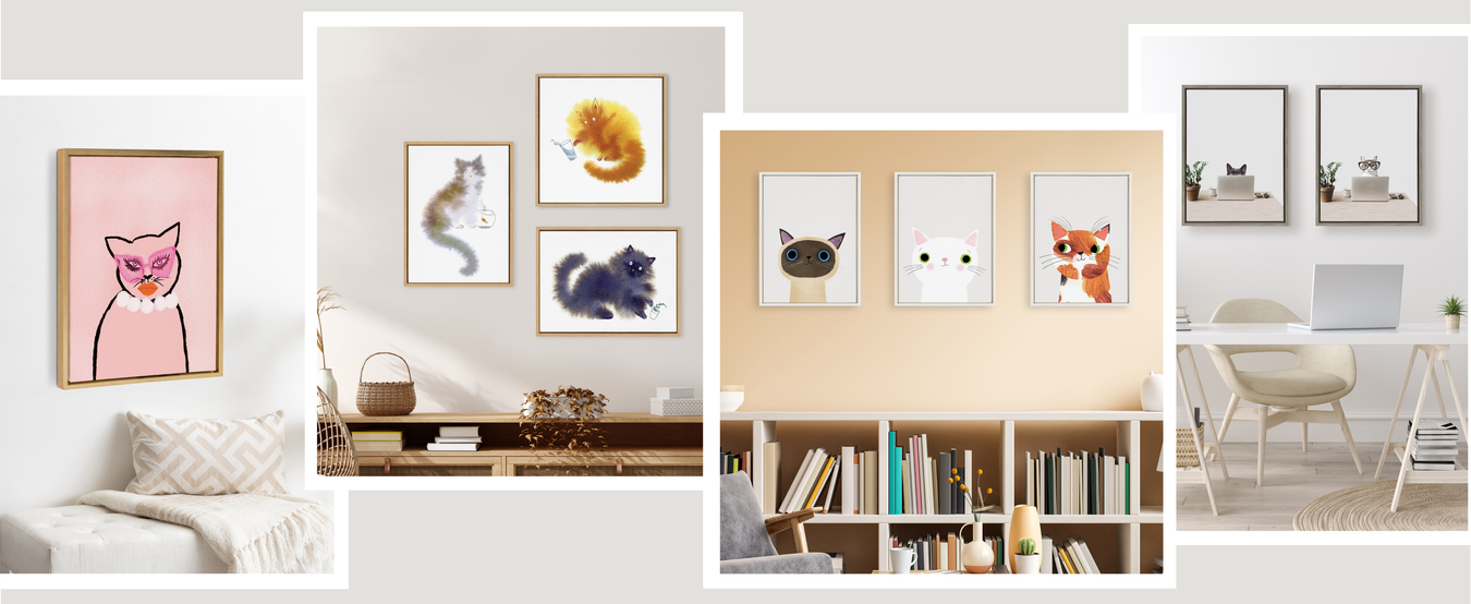 Art theme Cat