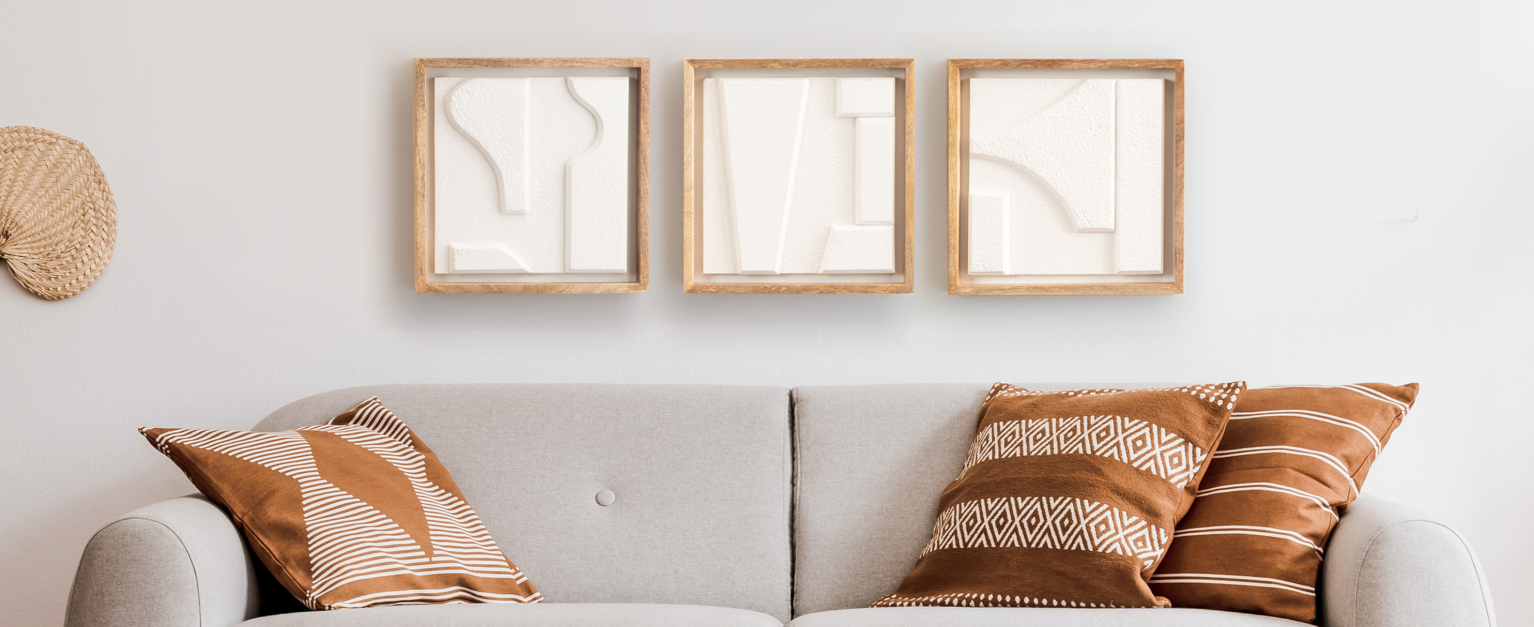 white wall art
