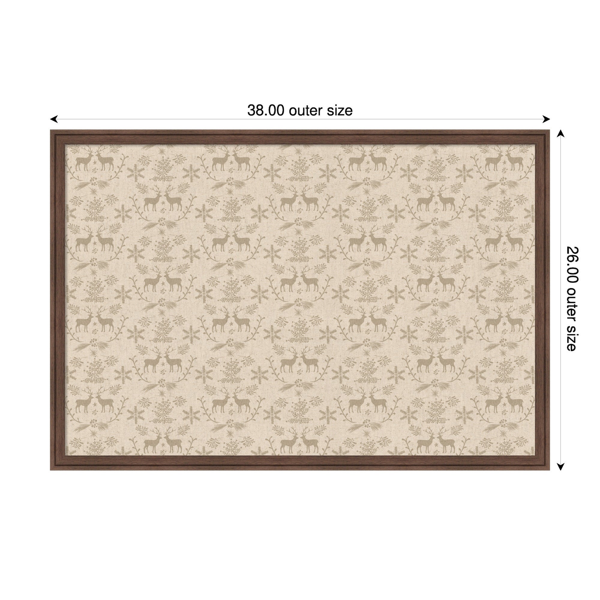 Magnetic Canvas 38x26 Florence Medium Brown 2