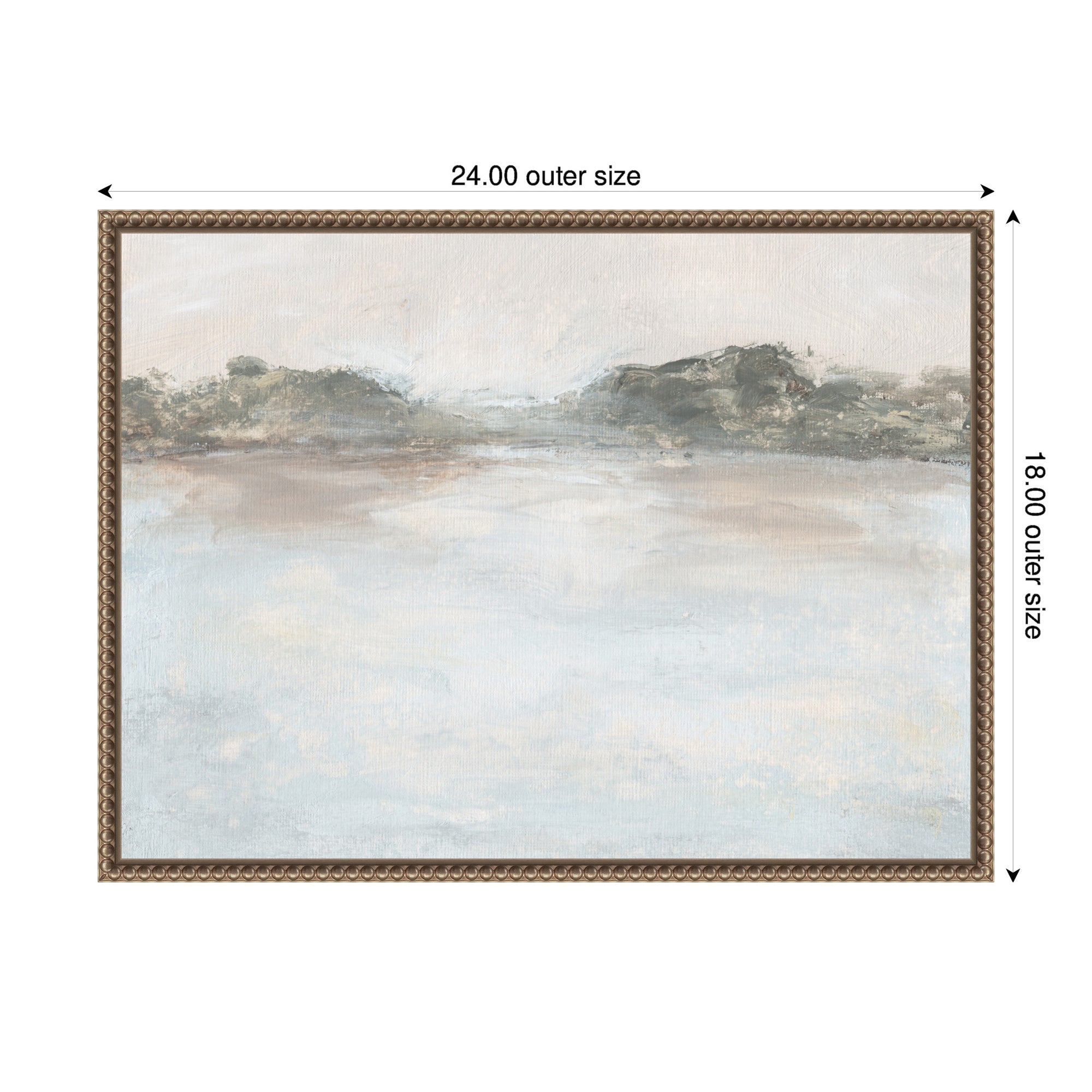 Framed Canvas 24x18 Sylvie Beaded Dark Gold 2