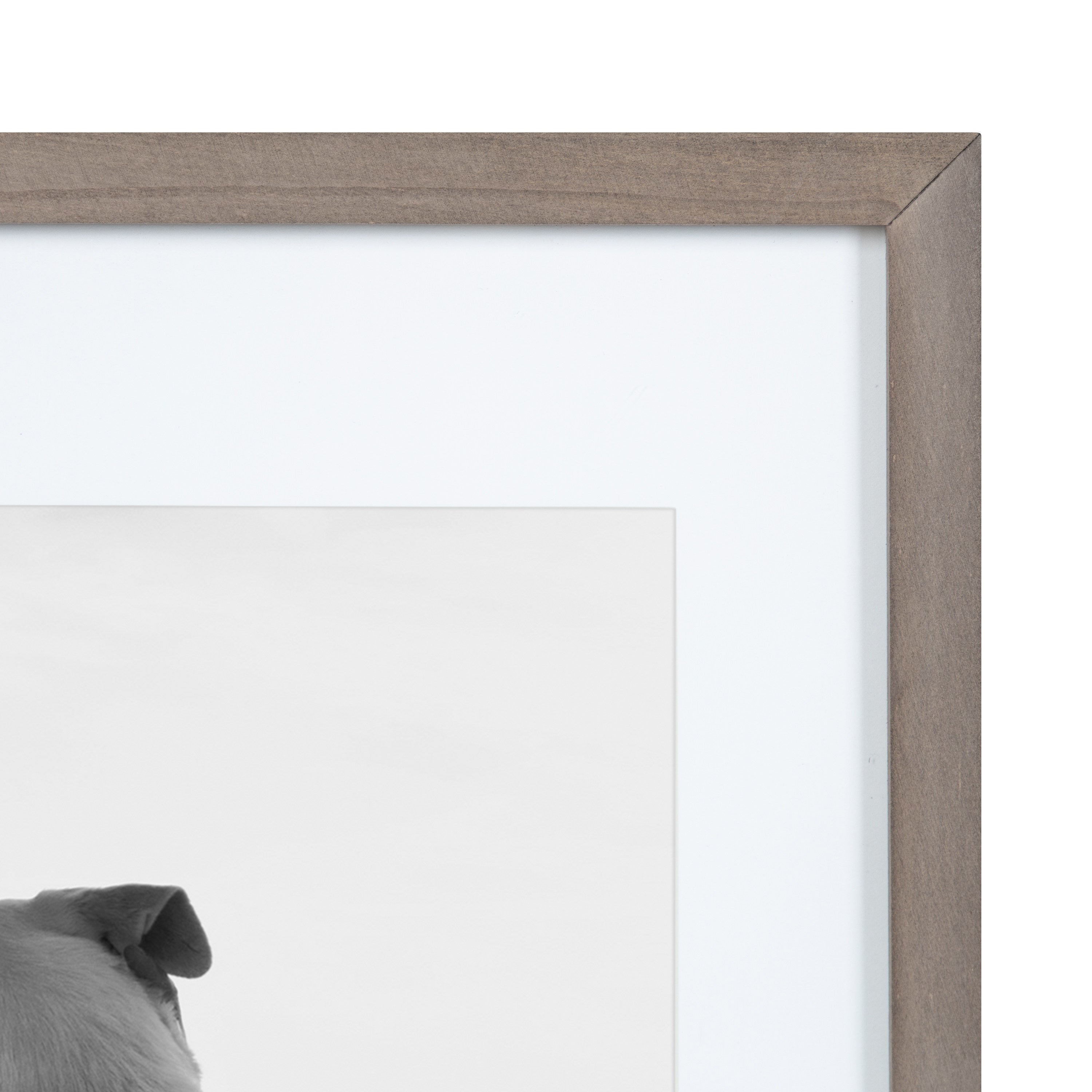 Wall Frame Distressed Gray 11x14 matted to 8x10 4